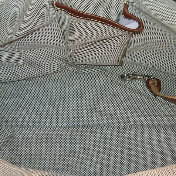 Dooney & Bourke Blue and Brown Satchel - Picture 6 of 13